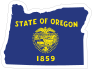 Oregon Flag State Sticker