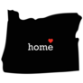 Oregon Home Heart State Sticker