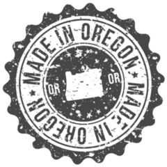 Oregon Made In Map Travel Stamp Sticker