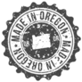 Oregon Made In Map Travel Stamp Sticker