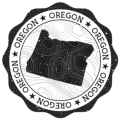 Oregon Outdoor Stamp Sticker