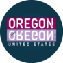 Oregon Typography United States Sticker