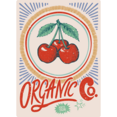 Organic Cherry Sticker