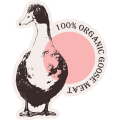 Organic Goose Sticker