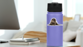 Oriental Small-clawed Otter Sticker on a Water Bottle (New) example