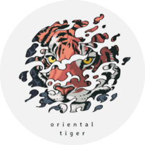 Oriental Tiger Sticker