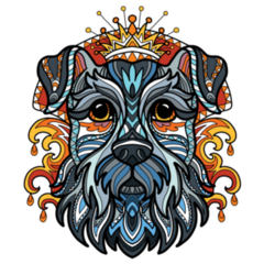 Ornament Schnauzer Sticker