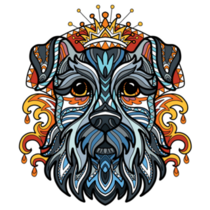 Ornament Schnauzer Sticker
