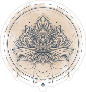 Ornate Lotus Flower Boho Sticker
