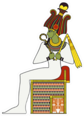 Osiris ,isolated Figure Of Ancient Egypt God Sticker