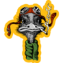 Ostrich Pilot Yellow Sticker