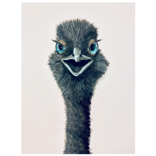 Ostrich With Blue Eyes Sticker