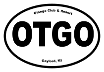 Otsego Club & Resort Oval Sticker