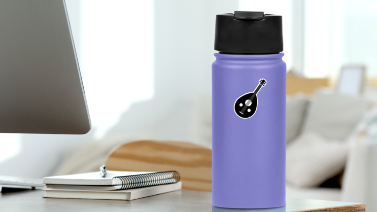 Oud Icon Sticker on a Water Bottle (New) example