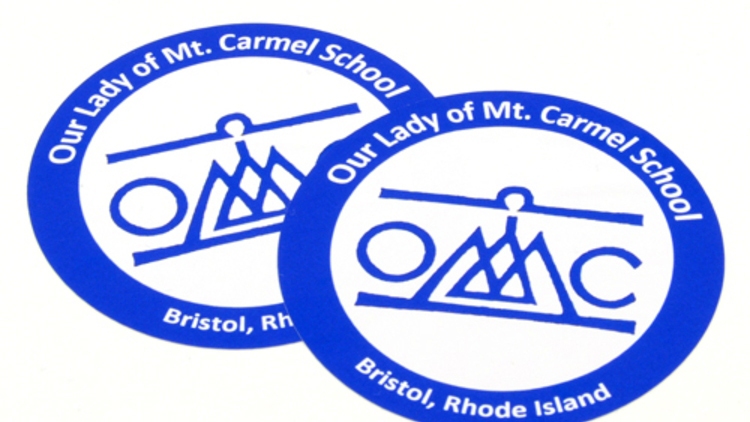Our Lady of Mt. Carmel School Custom Circle Stickers