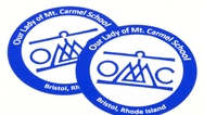 Our Lady of Mt. Carmel School Custom Circle Stickers