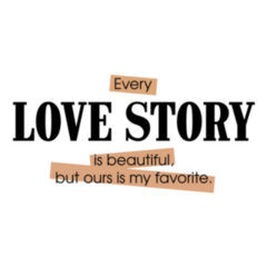 Our Love Story Is My Favorite Reading Sticker