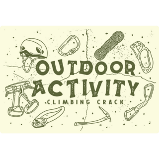 Outdoor Activity Climbing Crack Sticker