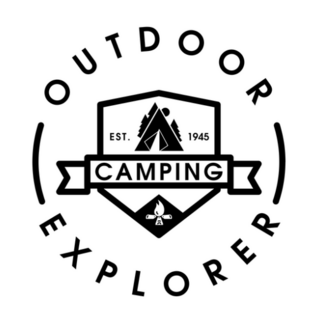 Outdoor Explorer Camping Circle Sticker