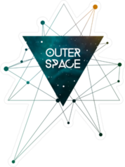 Outer Space Scientific Design Sticker