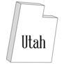 Outline 3d Map Of The State Of Utah Sticker