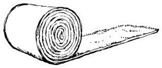 Outline Black Hand Drawn Fold Greenery Meadow Landscaping Sticker