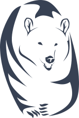 Outline Of A Grizzly Bear Sticker
