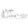Outline Sketch Tour & Travel Guide Sticker