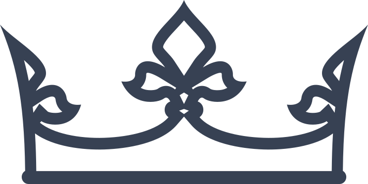 Outlined Crown Sticker