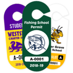 Oval Hang Tag Parking Permits