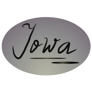 Oval Lettering Iowa Sticker