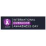 Overdose Awareness Day On Black Sticker