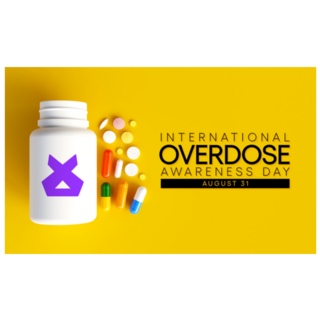 Overdose Awareness Day Pill Bottle Sticker