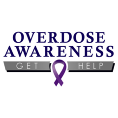 Overdose Awareness Logo Get Help Sticker