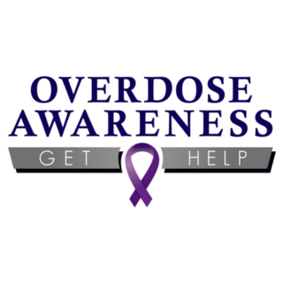 Overdose Awareness Logo Get Help Sticker
