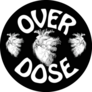 Overdose Hearts Lettering Illustration Sticker 