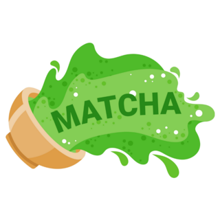 Overturned Cup Spilling Green Matcha Sticker