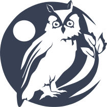Owl At Night Sticker