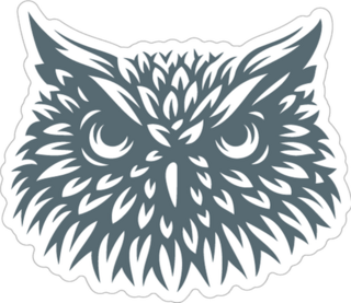 Owl Head Sticker