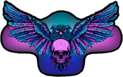 Owl Holding Skull Sticker