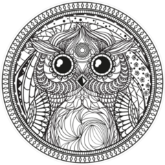 Owl Mandala Sticker