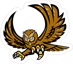Owl Mascot Sticker