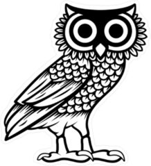 Owl of Athena Sticker