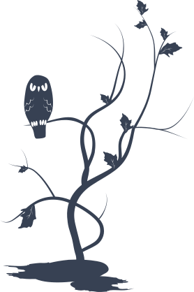 Owl On Tree Sticker