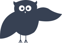 Owl Pointing Sticker