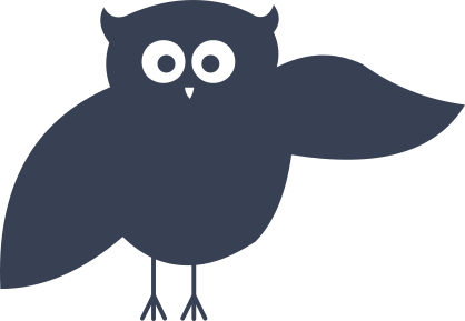 Owl Pointing Sticker