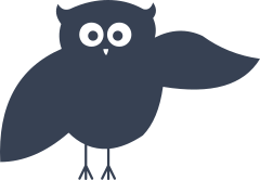 Owl Pointing Sticker