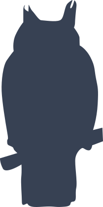 Owl Silhouette Sticker