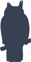 Owl Silhouette Sticker