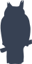 Owl Silhouette Sticker